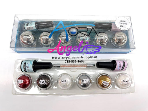 Aora Chrome Metal Chrome Kit - Angelina Nail Supply NYC