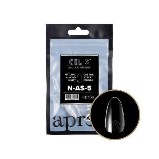 Aprés Gel-X® Natural Almond Short Refill Bag (50pcs/pack) - Angelina Nail Supply NYC
