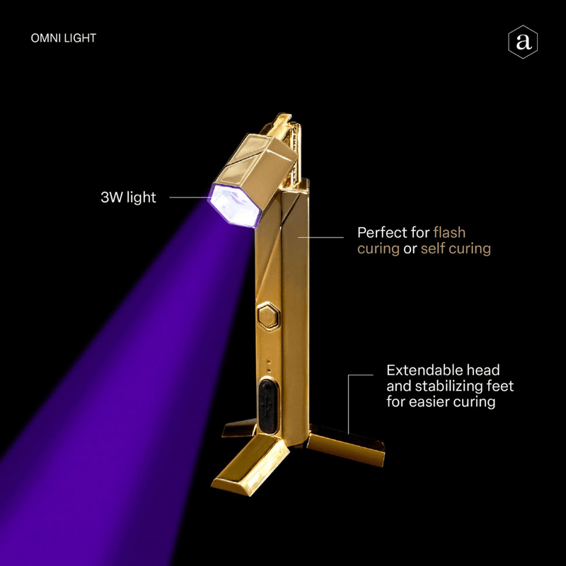 Aprés Omni Light – Portable Flash Cure Wand & Stand (3W) - Angelina Nail Supply NYC