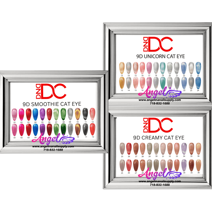 DC 9D Cat Eyes Collection All Set 36 colors #1 - #36 GEL ONLY - Angelina Nail Supply NYC