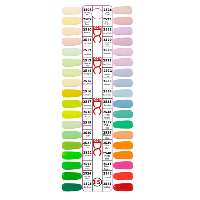 DC15 Free Spirit Collection #15 (Full Set 36 Colors #2508 - #2543) - Angelina Nail Supply NYC