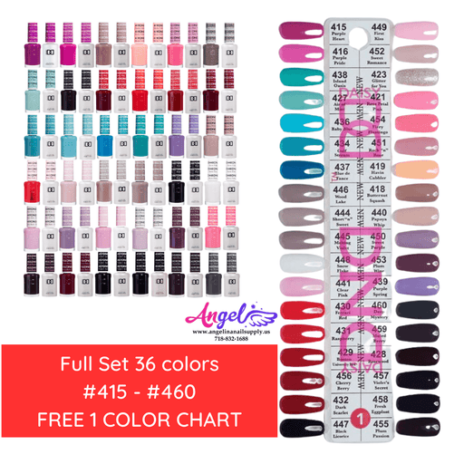 DND1 Collection #1 (Full Set 36 Colors #415 - #455) - Angelina Nail Supply NYC