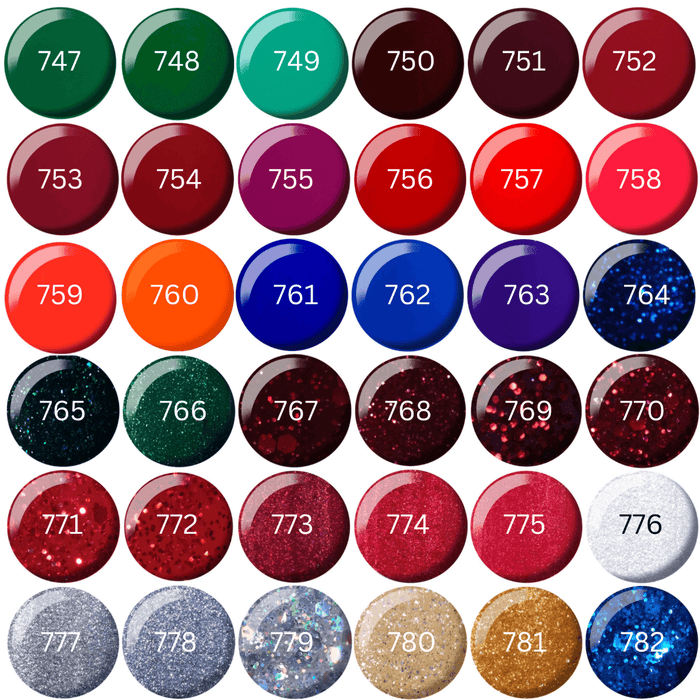 DND10 Collection #10 (Full Set 36 Colors #747 - #782) - Angelina Nail Supply NYC