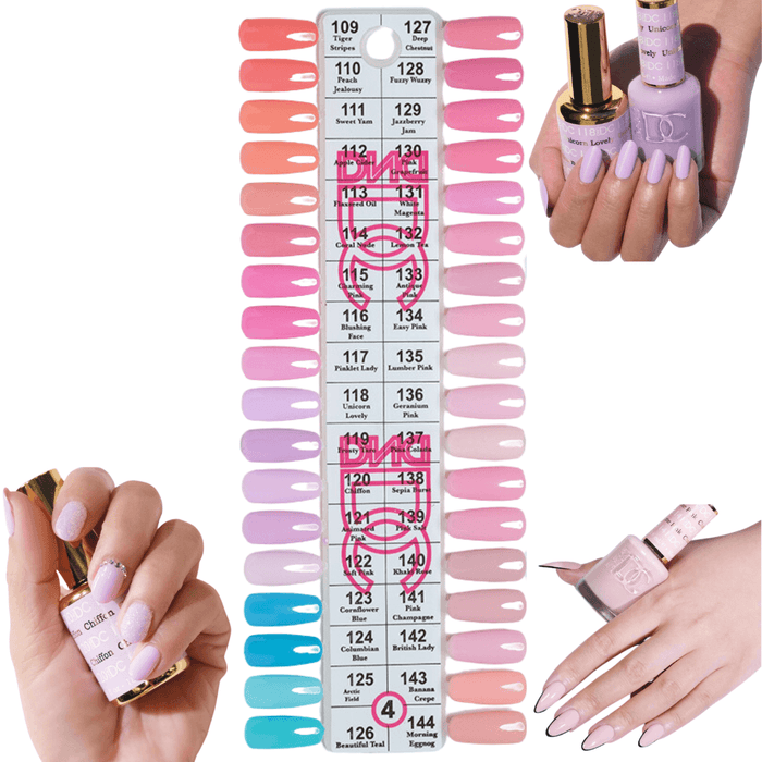 DND4 Collection #4 (Full Set 36 Colors #510 - #545) - Angelina Nail Supply NYC