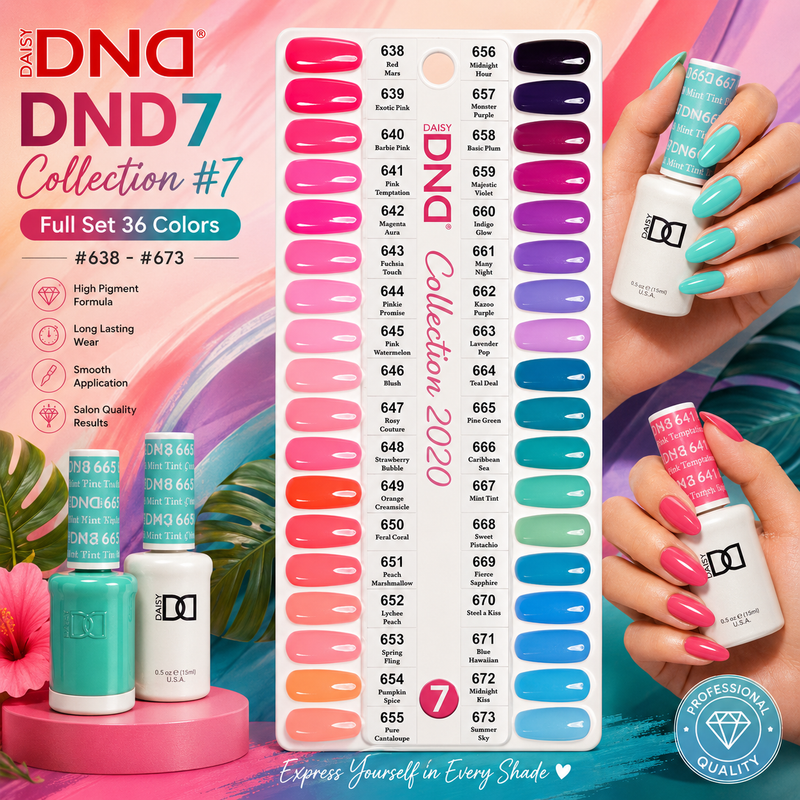 Bộ sưu tập DND7 #7 (Bộ đầy đủ 36 màu #638 - #673)