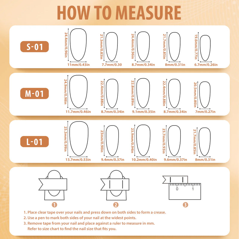 Angelina Handmade Custom Press-On | Long Nail Design #001-#029
