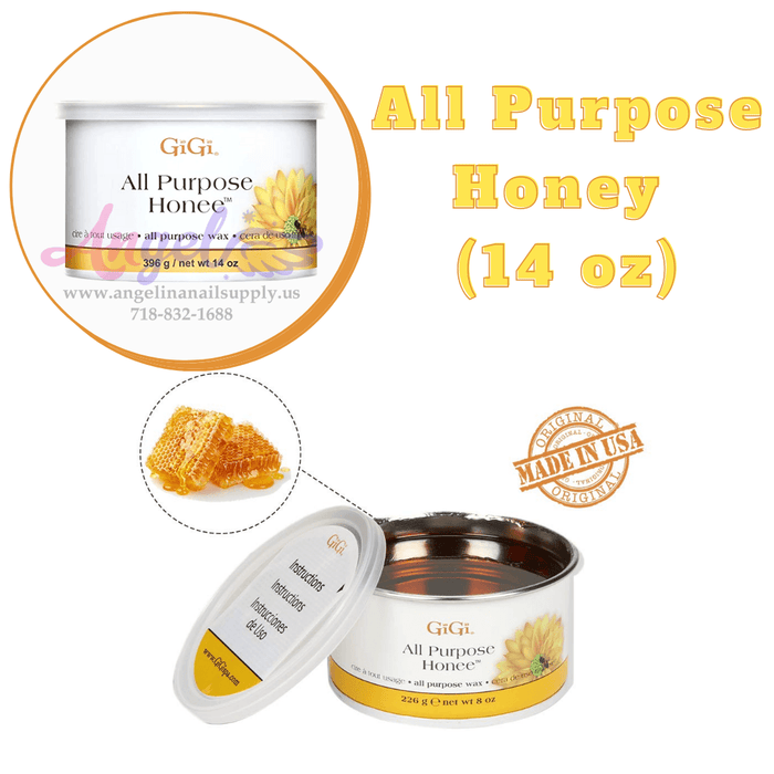 GiGi All Purpose Honee Wax (14oz) - Angelina Nail Supply NYC