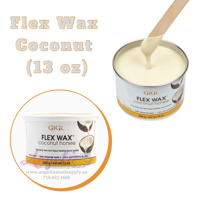 GiGi Flex Wax Coconut Honee Non-strip (13oz) - Angelina Nail Supply NYC