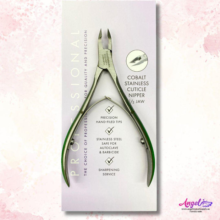 Nipper Tweezerman Professional - Cuticle (Half Jaw) - Angelina Nail Supply NYC