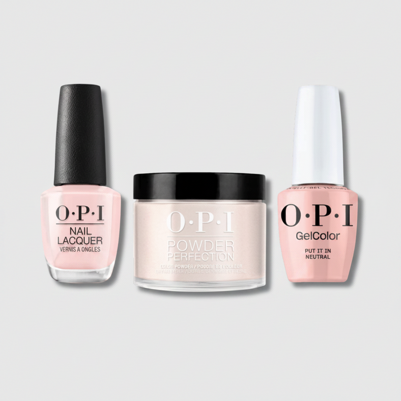 OPI 3in1 combo DP-GC-NL T65 PUT IT IN NEUTRAL - Angelina Nail Supply NYC