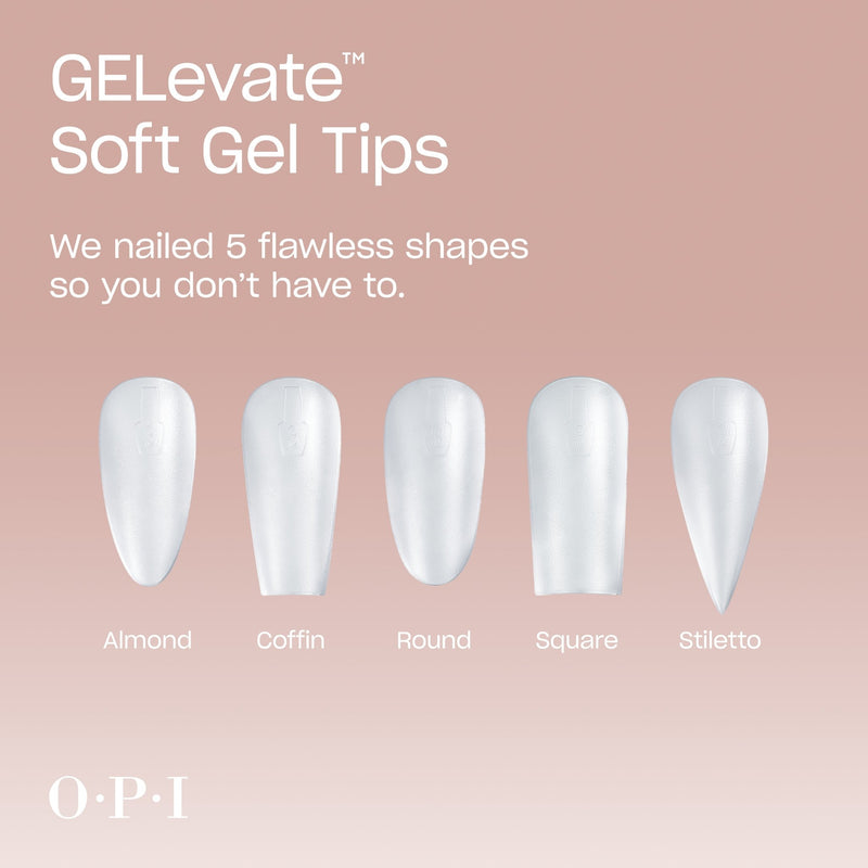OPI Soft Gel Pre-Shaped Tip Extensions / Coffin - Angelina Nail Supply NYC