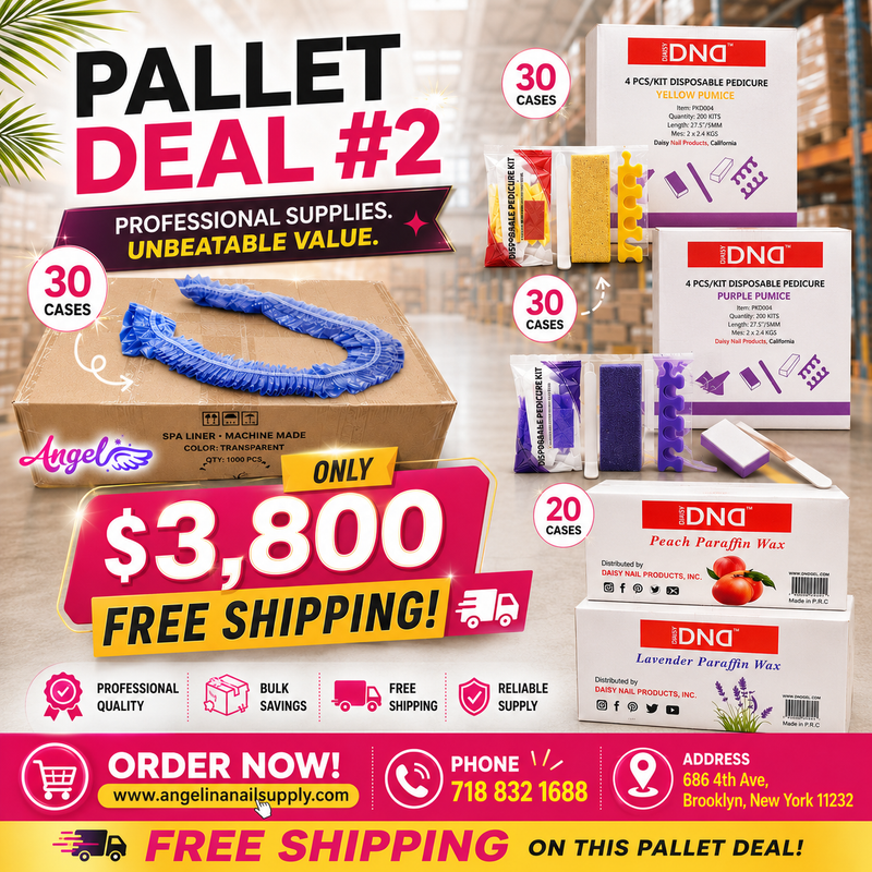 Pallet Deal #2 Angel Mix Products: Blue Liner, Pedicure Kit, Paraffin Wax