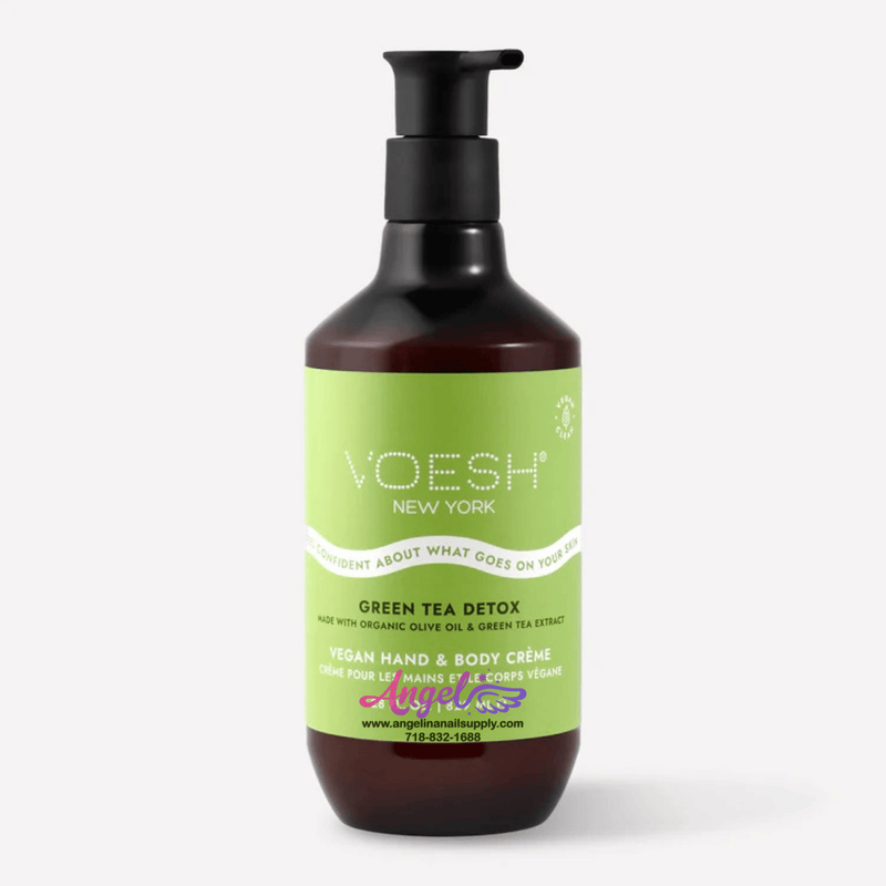Voesh Green Tea Detox Vegan Body & Hand Creme 28 Fl.Oz. (Box/12 Bottles) - Angelina Nail Supply NYC