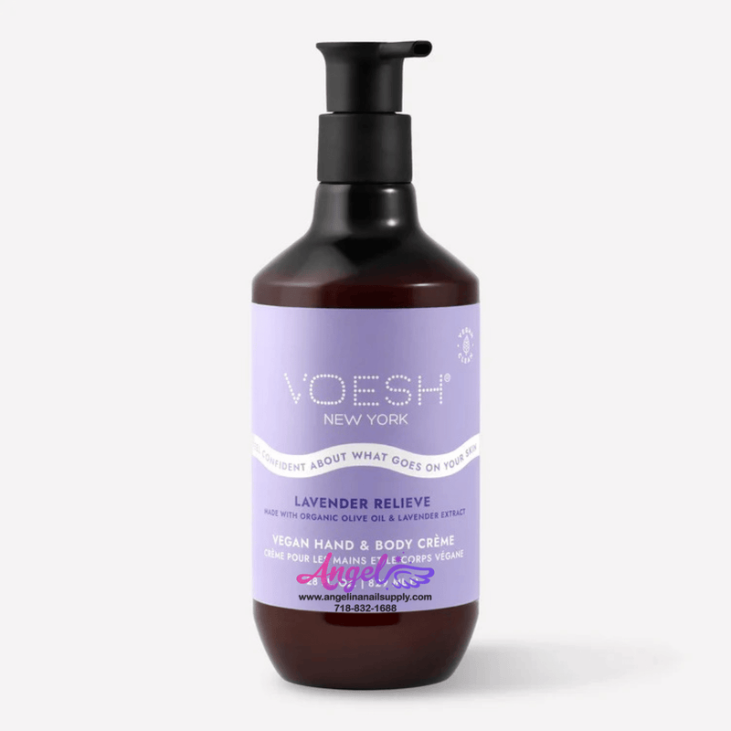Voesh Lavender Relieve Vegan Body & Hand Creme 28 Fl.Oz. - Angelina Nail Supply NYC