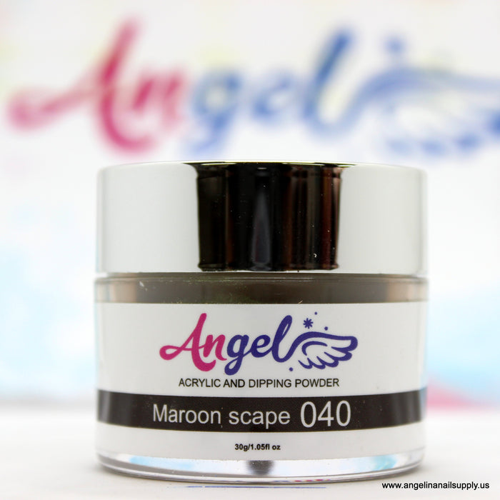 Angel Dip Powder D040 MAROON SCAPE - Angelina Nail Supply NYC