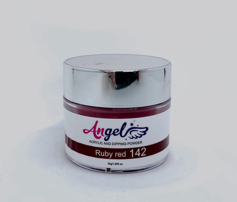 Angel Dip Powder D142 RUBY RED - Angelina Nail Supply NYC