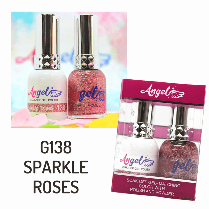 Angel Gel Duo G138 SPARKLE ROSES - Angelina Nail Supply NYC