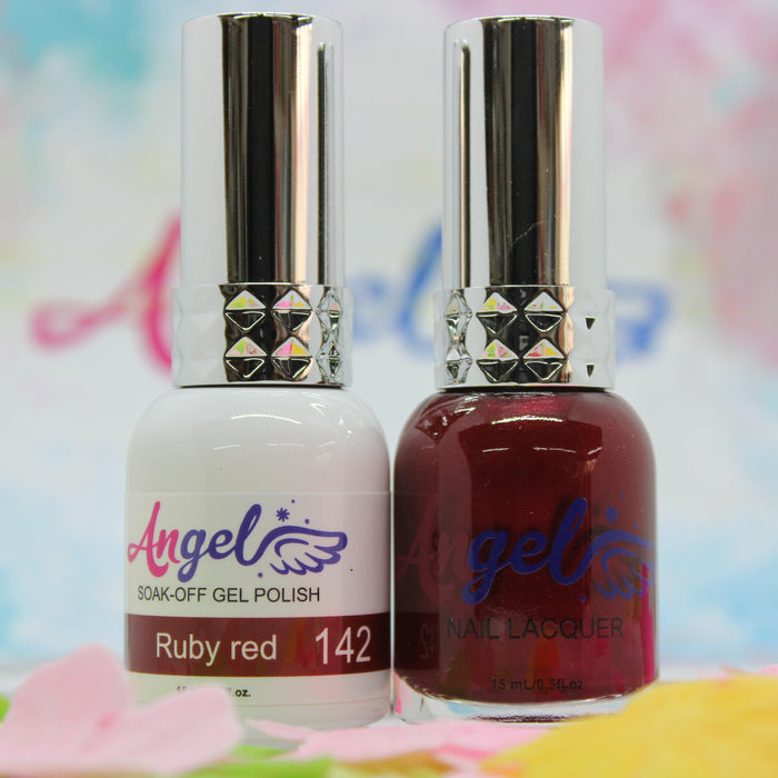 Angel Gel Duo G142 RUBY RED - Angelina Nail Supply NYC