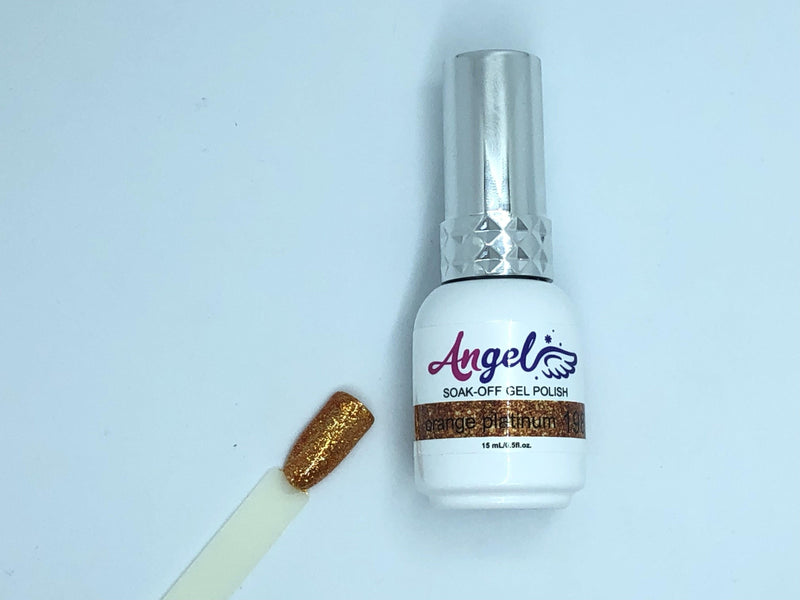 Angel Holo & Platinum 198 orange platinum - Angelina Nail Supply NYC