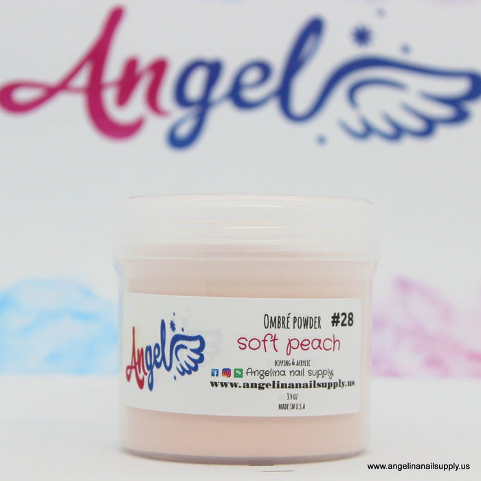 Angel Ombre Powder 28 Soft Peach - Angelina Nail Supply NYC