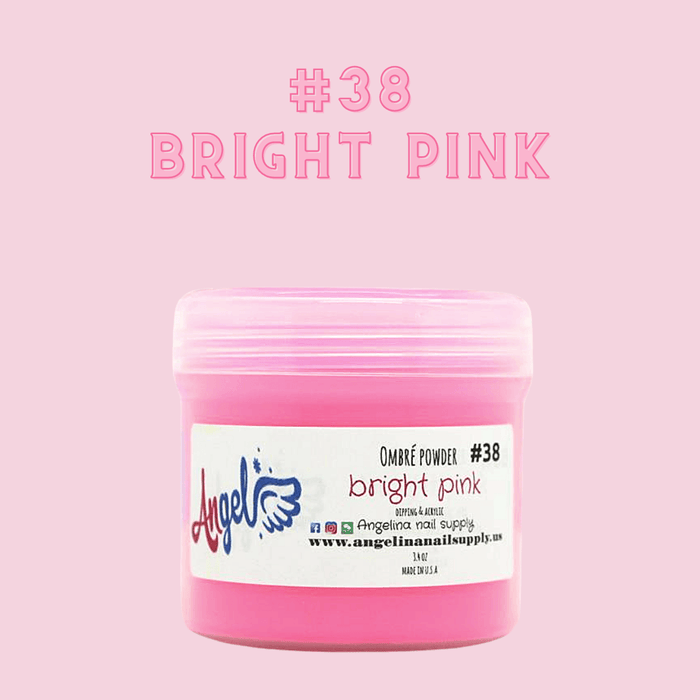 Angel Ombre Powder 38 Bright Pink - Angelina Nail Supply NYC