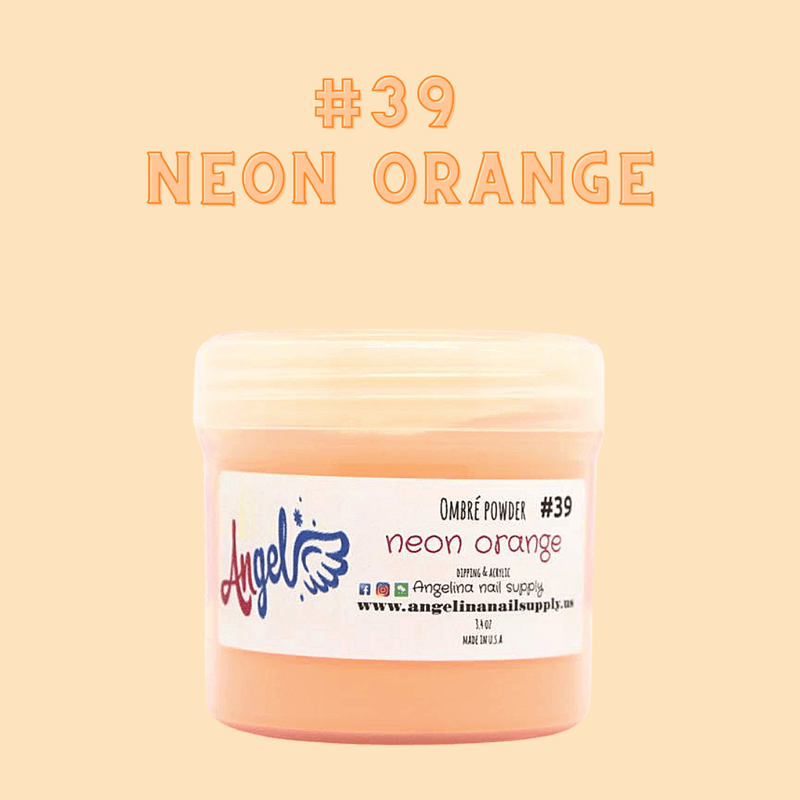 Angel Ombre Powder 39 Neon Orange - Angelina Nail Supply NYC