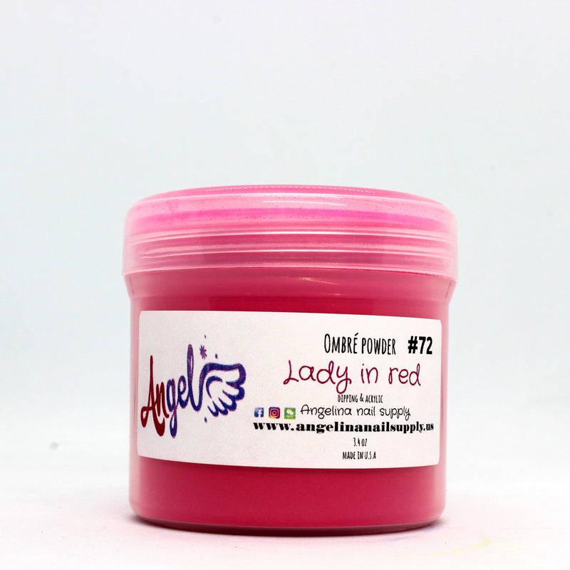 Angel Ombre Powder 72 Lady In Red - Angelina Nail Supply NYC
