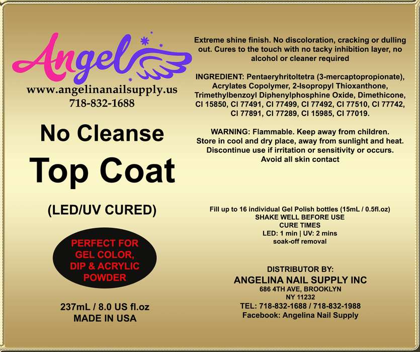 Angel Top No-Wipe - Angelina Nail Supply NYC