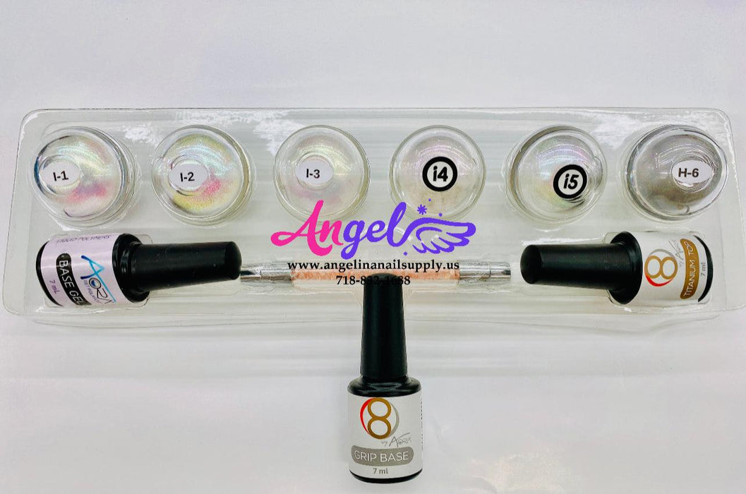 Aora Chrome illuminated Chrome Kit - Angelina Nail Supply NYC