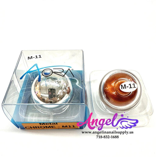 Aora Chrome Powder M11 Bronze Metal - Angelina Nail Supply NYC