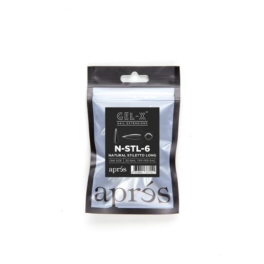 Aprés Refill Bags Natural Stiletto Long (50pcs/pack) - Angelina Nail Supply NYC