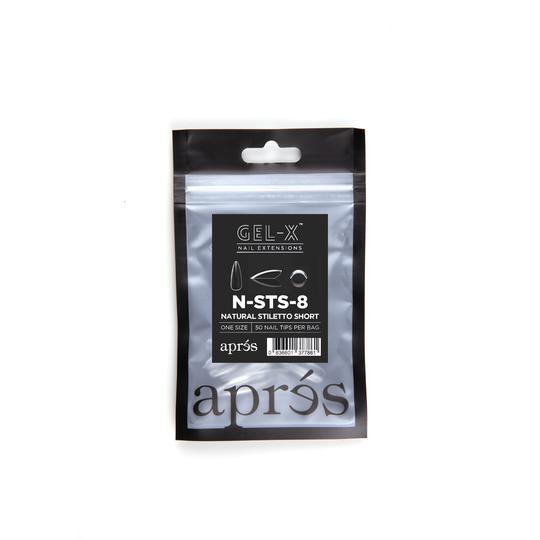 Aprés Refill Bags Natural Stiletto Short (50pcs/pack) - Angelina Nail Supply NYC