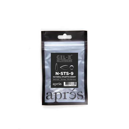 Aprés Refill Bags Natural Stiletto Short (50pcs/pack) - Angelina Nail Supply NYC