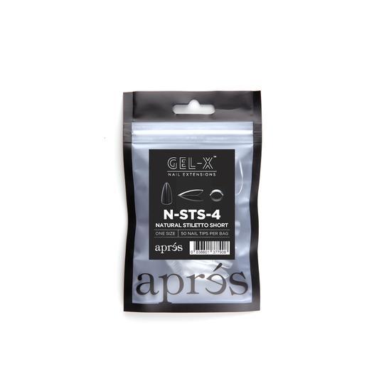 Aprés Refill Bags Natural Stiletto Short (50pcs/pack) - Angelina Nail Supply NYC