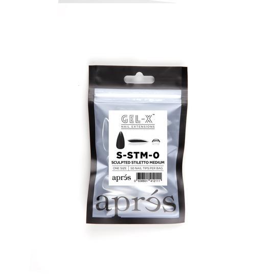 Aprés Refill Bags Sculpted Stiletto Medium (50pcs/pack) - Angelina Nail Supply NYC