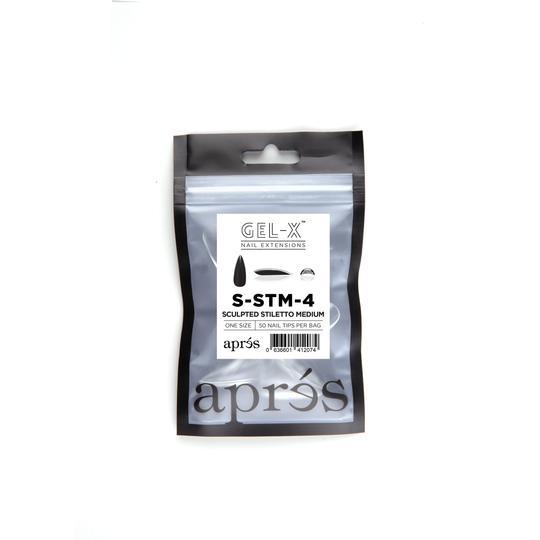 Aprés Refill Bags Sculpted Stiletto Medium (50pcs/pack) - Angelina Nail Supply NYC