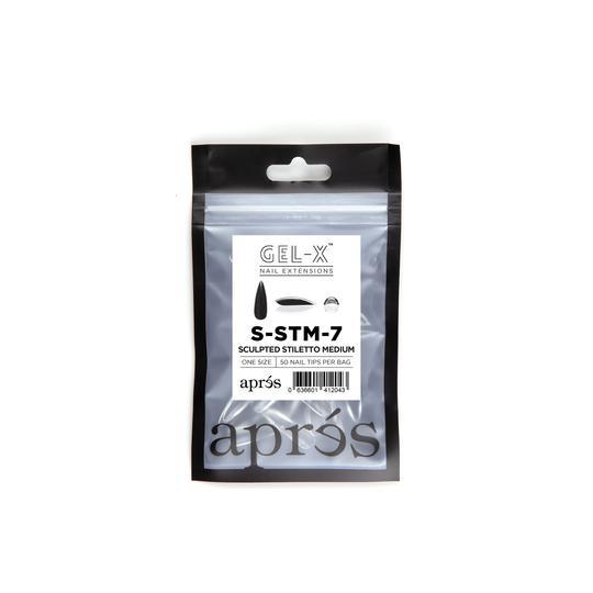 Aprés Refill Bags Sculpted Stiletto Medium (50pcs/pack) - Angelina Nail Supply NYC