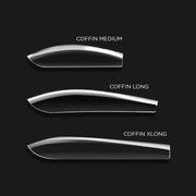 Aprés Tips Natural - Coffin - Medium - Angelina Nail Supply NYC