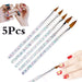 Brush Set | Beauty Artists 3D Brush (5in1) - Angelina Nail Supply NYC