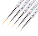 Brush Set | Clear Glitter Liner Art Brush (5in1) - Angelina Nail Supply NYC