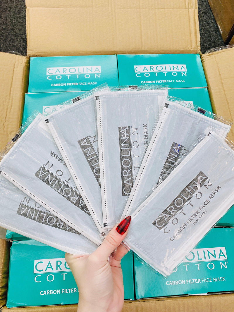 Carolina Carbon Face Mask (case/20 boxes) - Angelina Nail Supply NYC