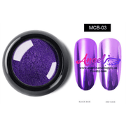 Chrome Mirror Powder Pigment MCB 12 Colors Pack - Angelina Nail Supply NYC