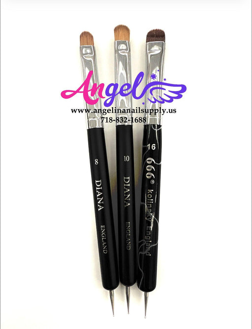 Clean French Brush 2 ways - Brush & Dotting Tool - Angelina Nail Supply NYC