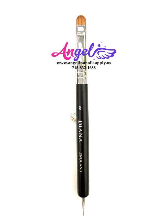 Clean French Brush 2 ways - Brush & Dotting Tool - Angelina Nail Supply NYC