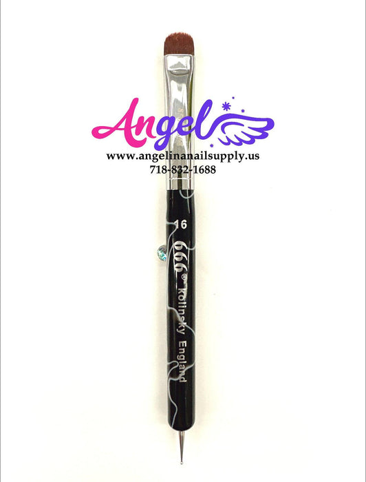 Clean French Brush 2 ways - Brush & Dotting Tool - Angelina Nail Supply NYC