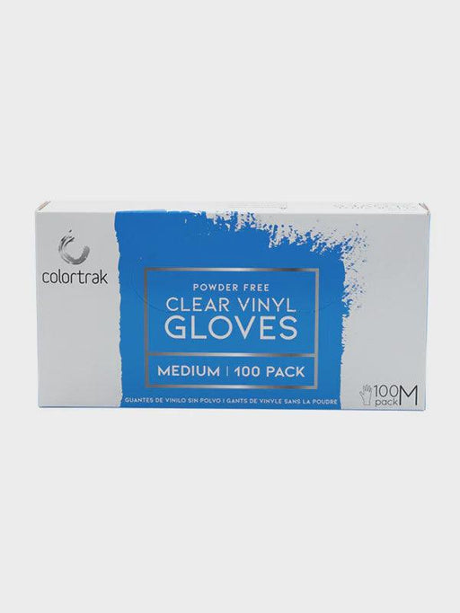 Colortrak Clear Vinyl Glove | Size: Medium - Angelina Nail Supply NYC