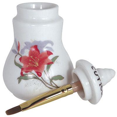 Cuticle Oil Jar With Brush - Angelina Nail Supply NYC