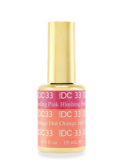 DC Mood Change 33 BLUSHING PINK HOT ORANGE - Angelina Nail Supply NYC