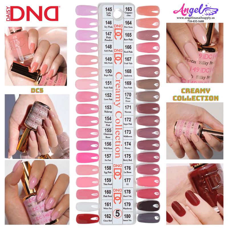 DC5 Creamy Collection (Full Set 36 colors #145 - #180) - Angelina Nail Supply NYC