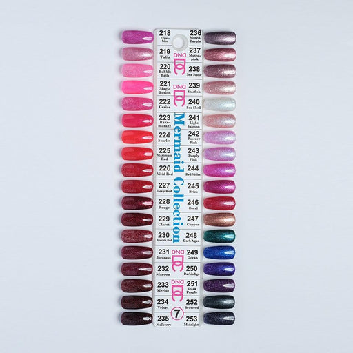DC7 Mermaid Color Swatch Only - Angelina Nail Supply NYC
